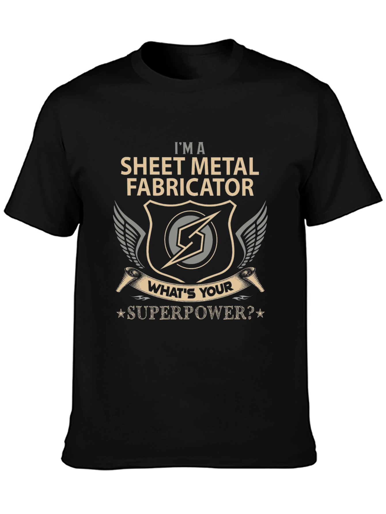 Sheet Metal Fabricator T-Shirt - Superpower Design