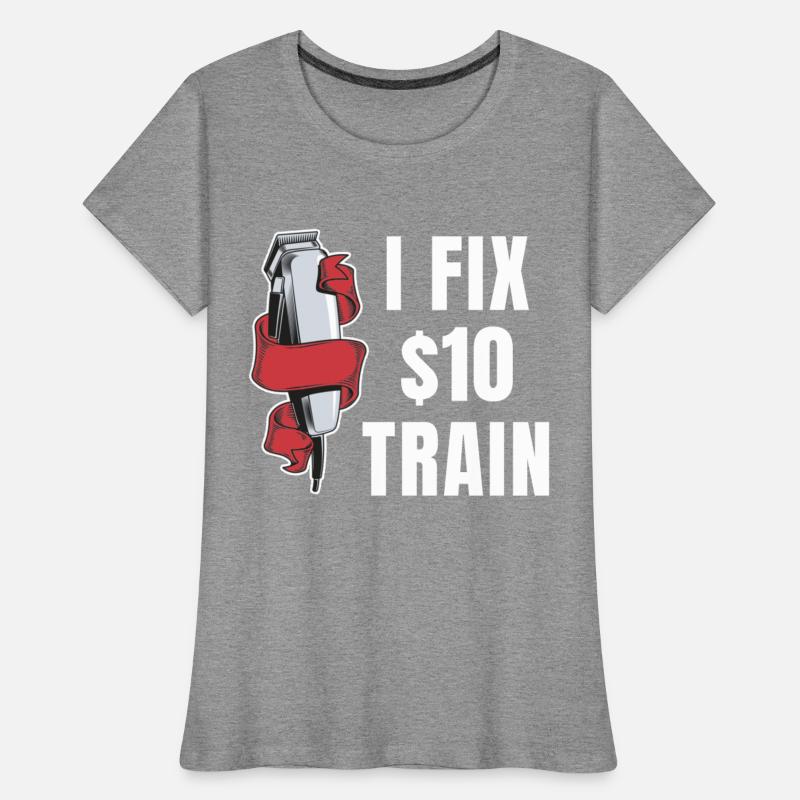 I Fix $10 Haircuts Funny Barber Mustache Bearded