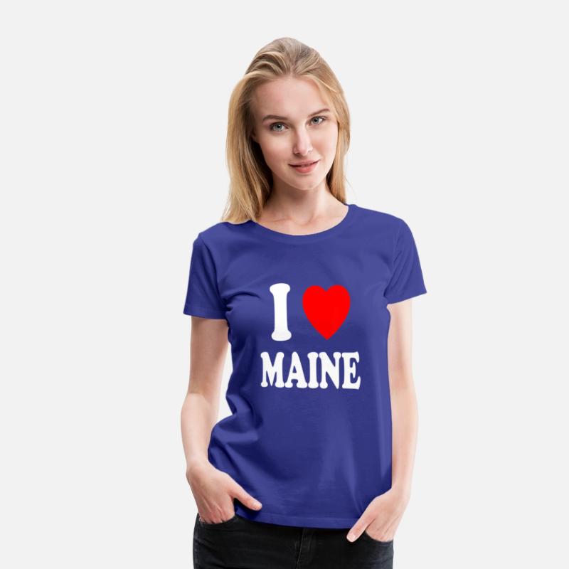 I Heart Love Maine Travel Tourism Home Vacation T