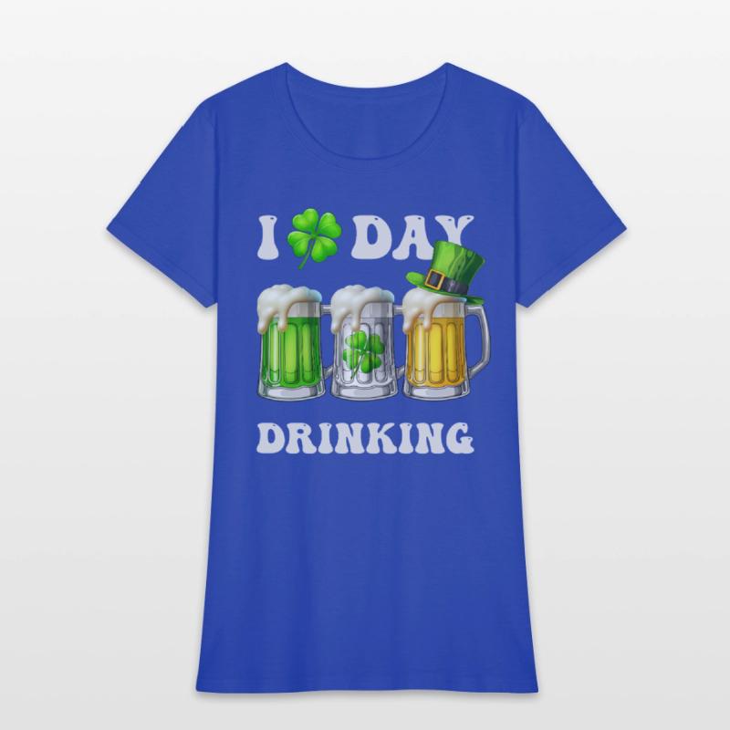 I Love Day Drinking Beer Shamrock St Patrick’s Day