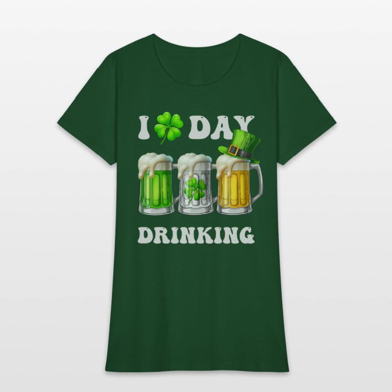 I Love Day Drinking Beer Shamrock St Patrick’s Day