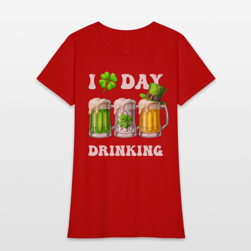 I Love Day Drinking Beer Shamrock St Patrick’s Day