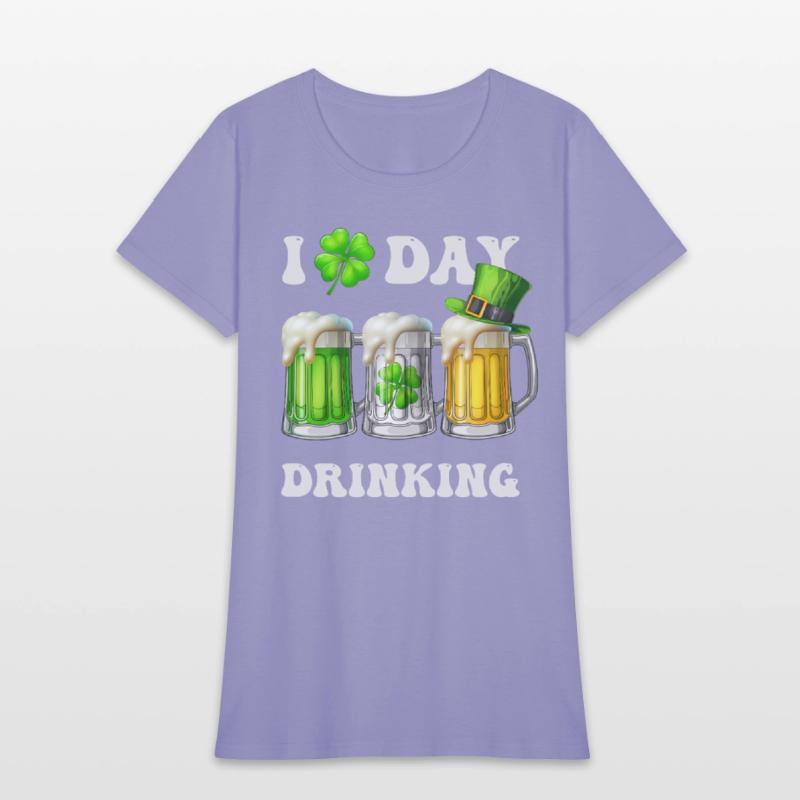 I Love Day Drinking Beer Shamrock St Patrick’s Day