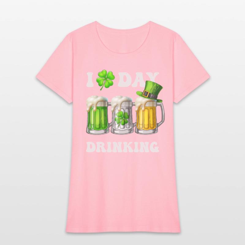 I Love Day Drinking Beer Shamrock St Patrick’s Day
