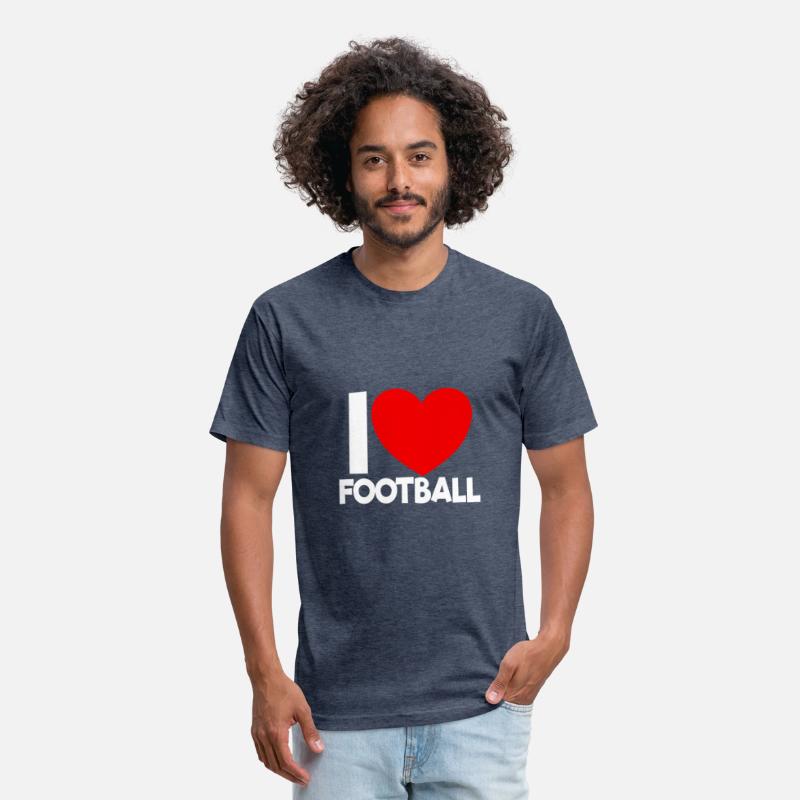 I Love Football Red Heart Football Lover Football