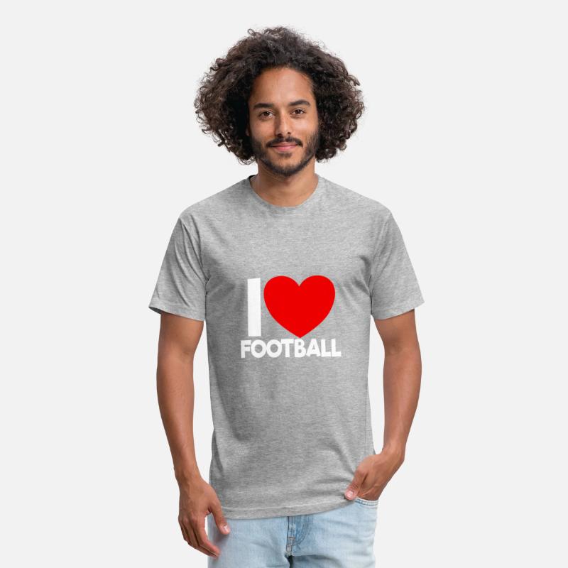 I Love Football Red Heart Football Lover Football
