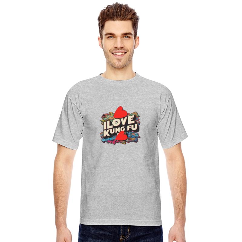I love KUNG FU T-shirt high-quality