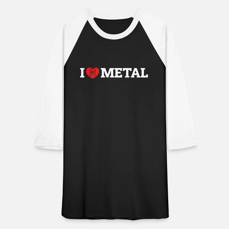I Love Metal Music Classic Typo Minimalism Design