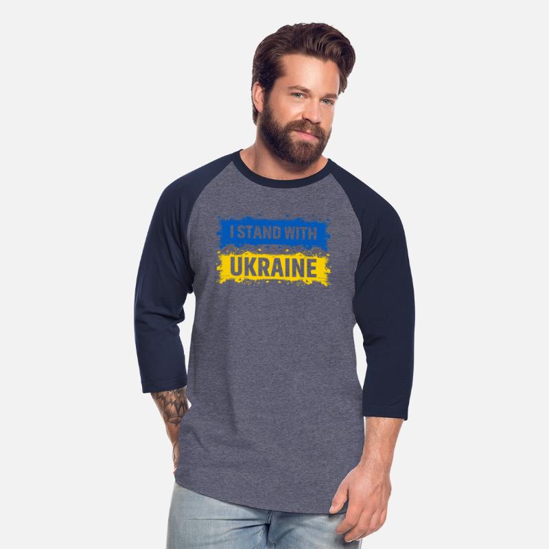 I Stand With Ukraine Ukrainian Flag Retro Vintage