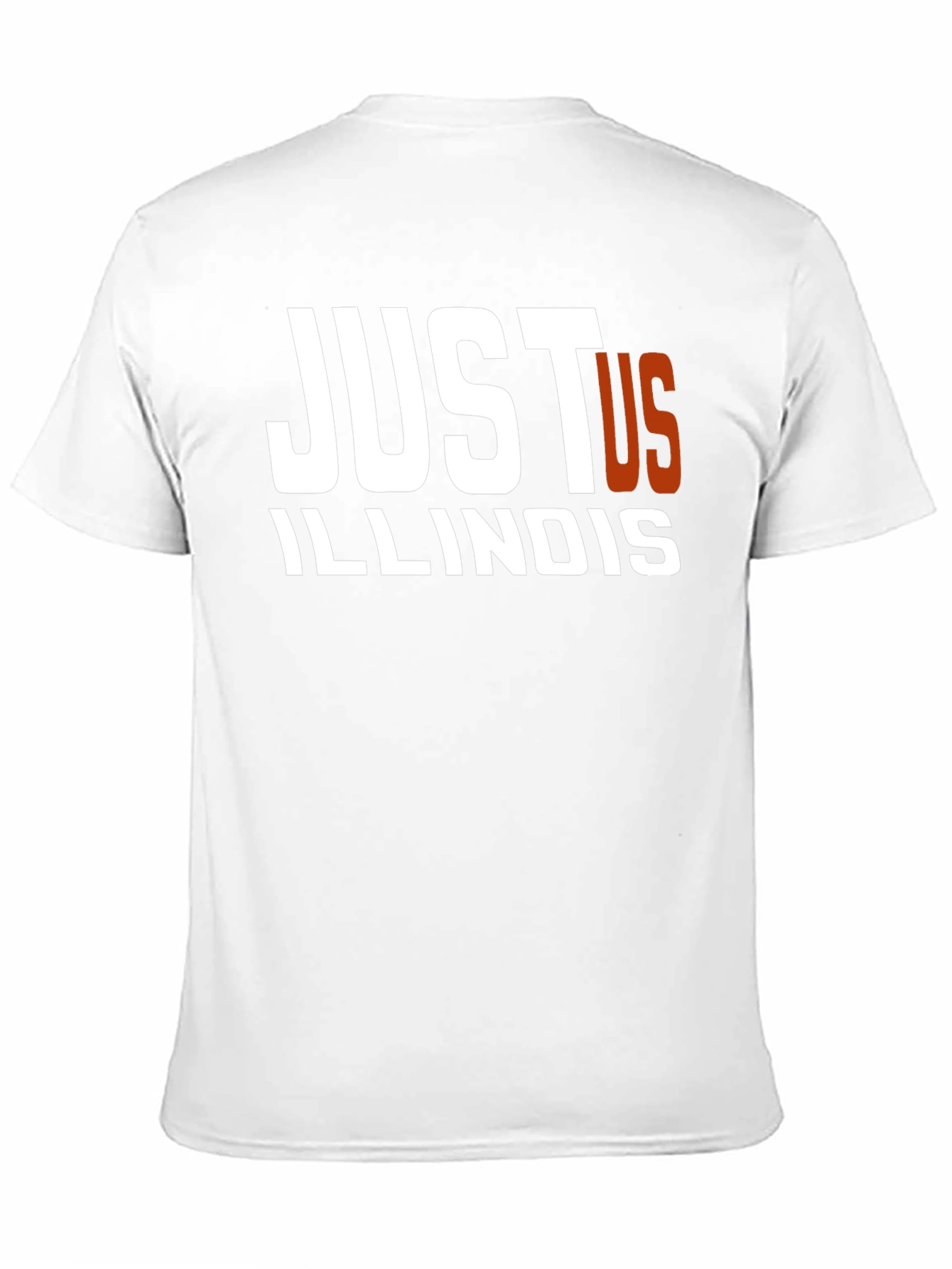 Just Us Illinois Black Graphic T-Shirt