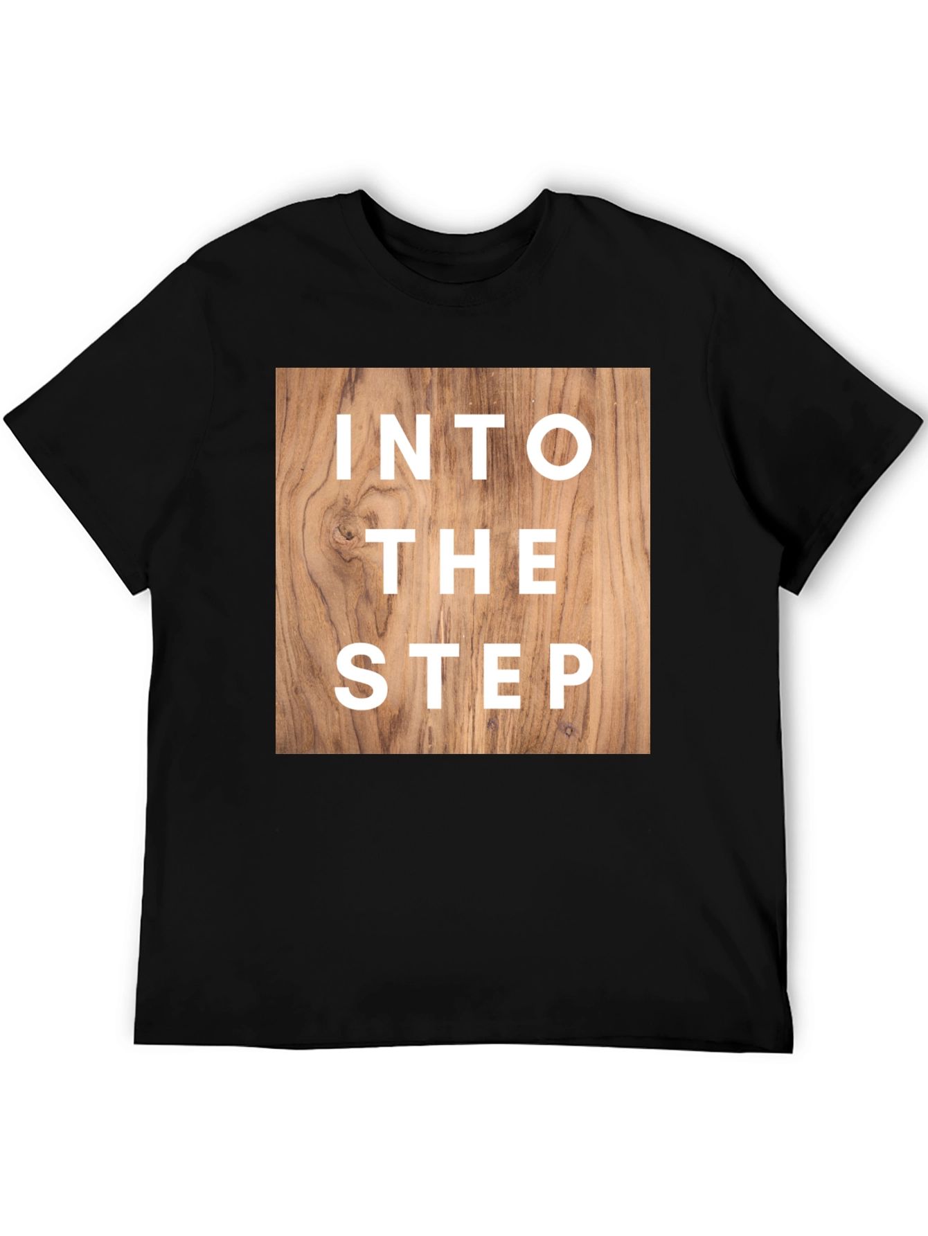 Into The Step Graphic T-Shirt - Wood Design