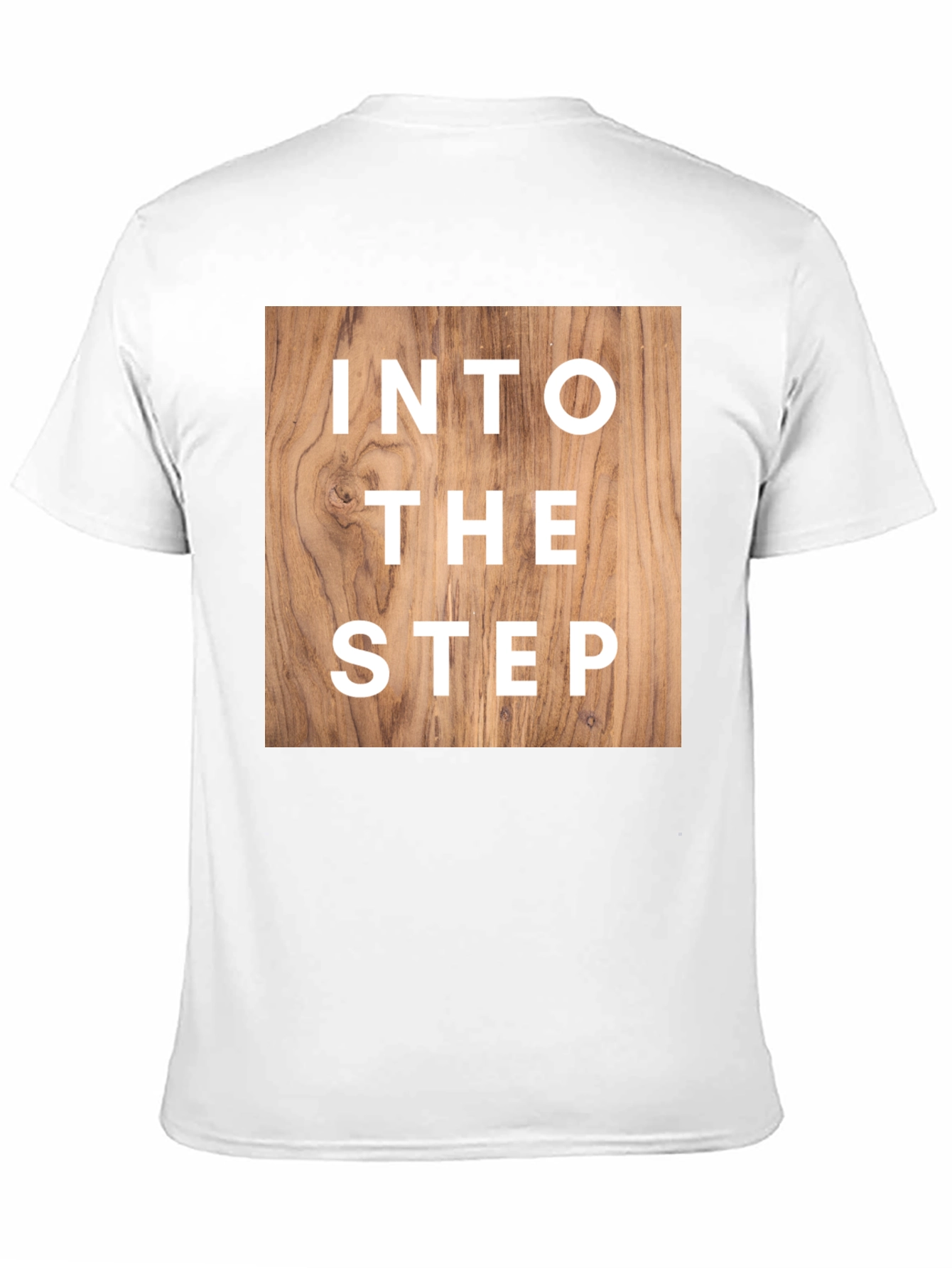 Into The Step Graphic T-Shirt - Wood Design