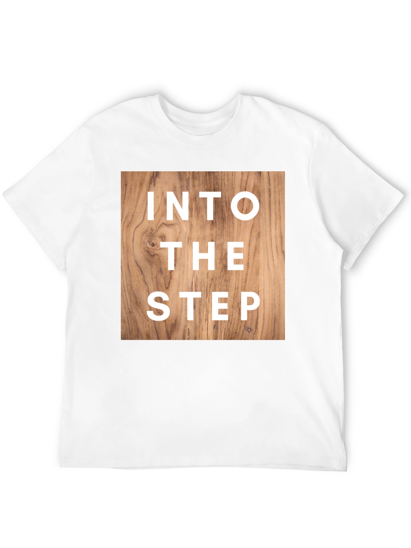 Into The Step Graphic T-Shirt - Wood Design
