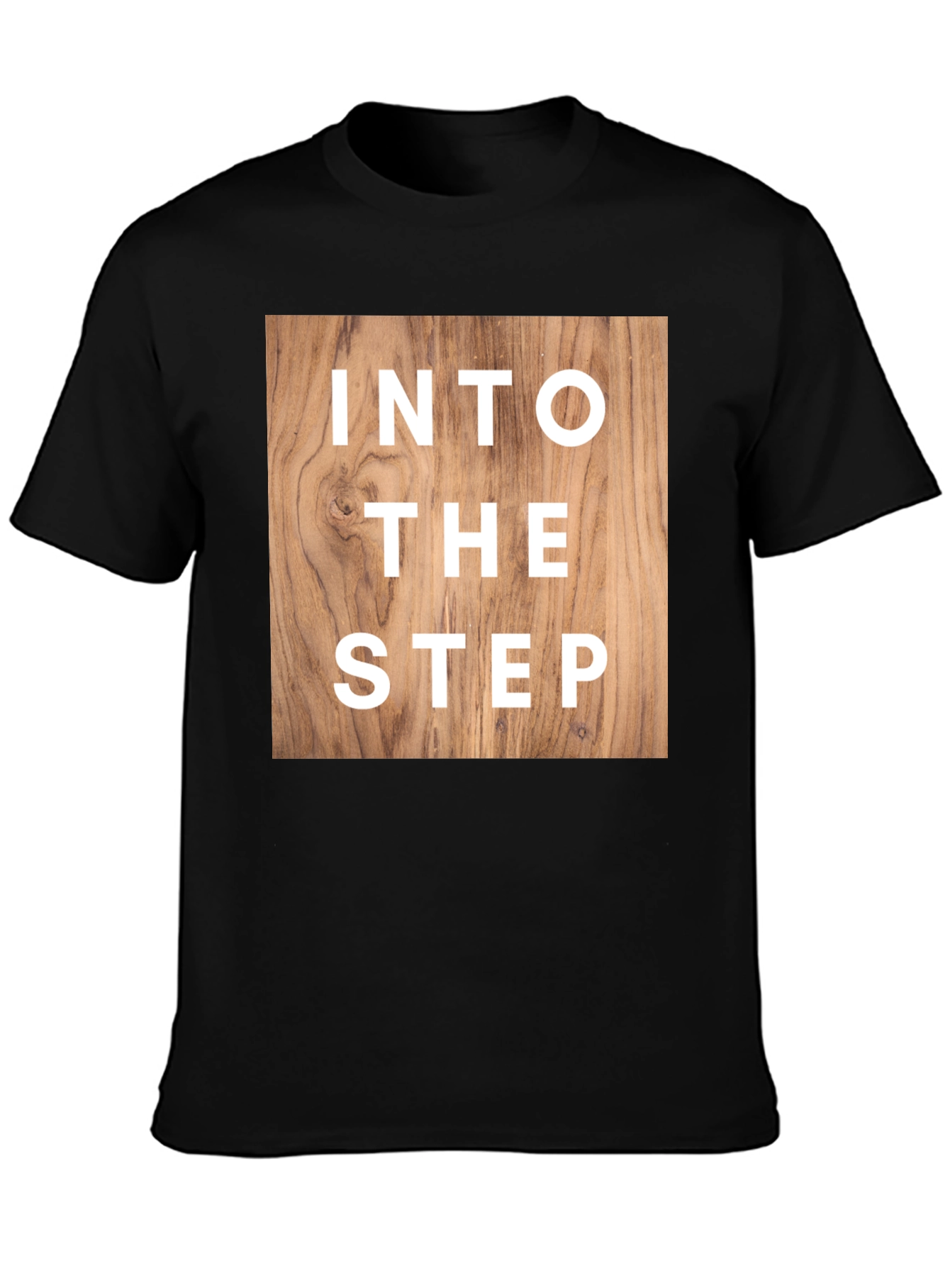 Into The Step Graphic T-Shirt - Wood Design