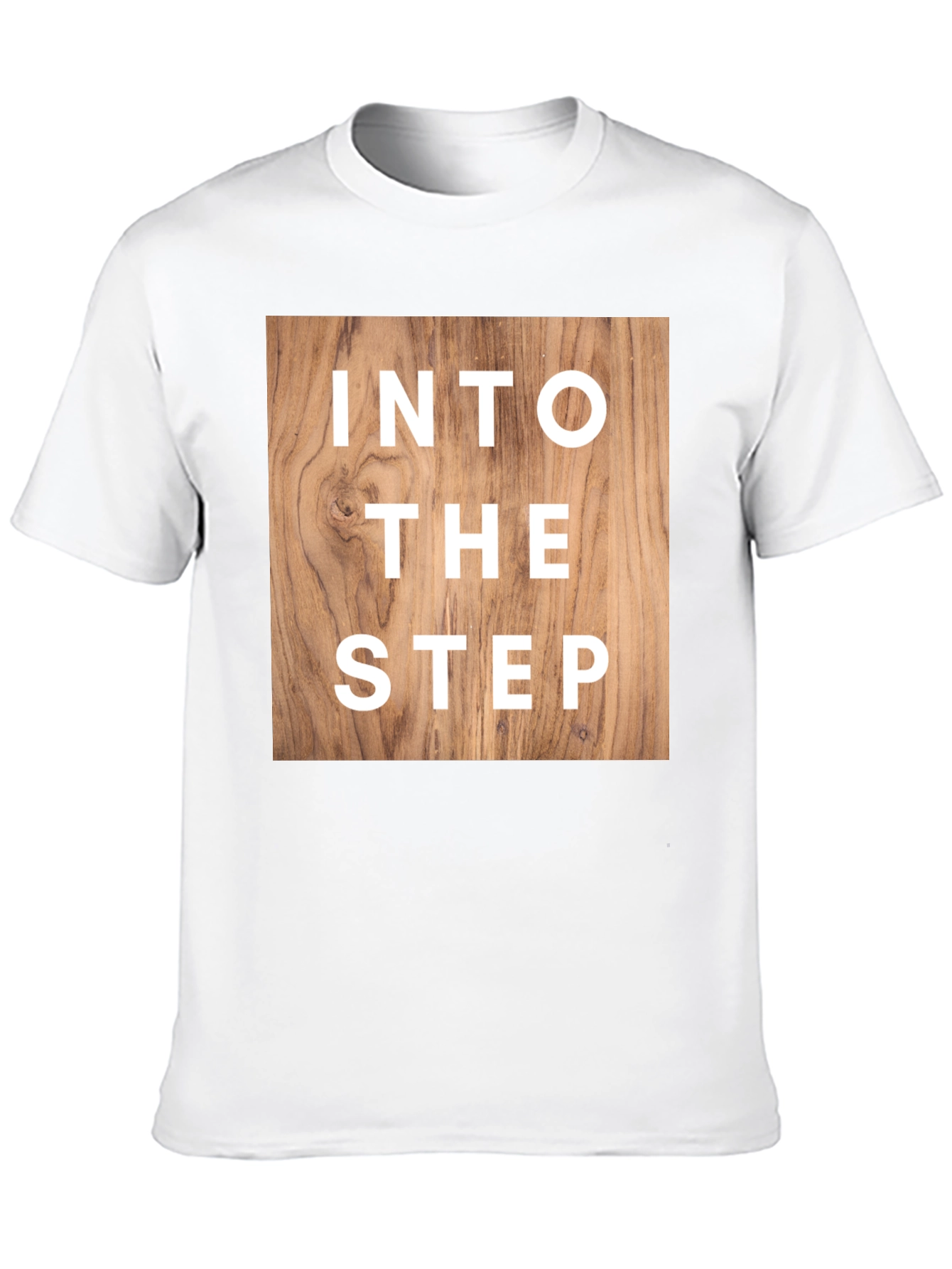 Into The Step Graphic T-Shirt - Wood Design