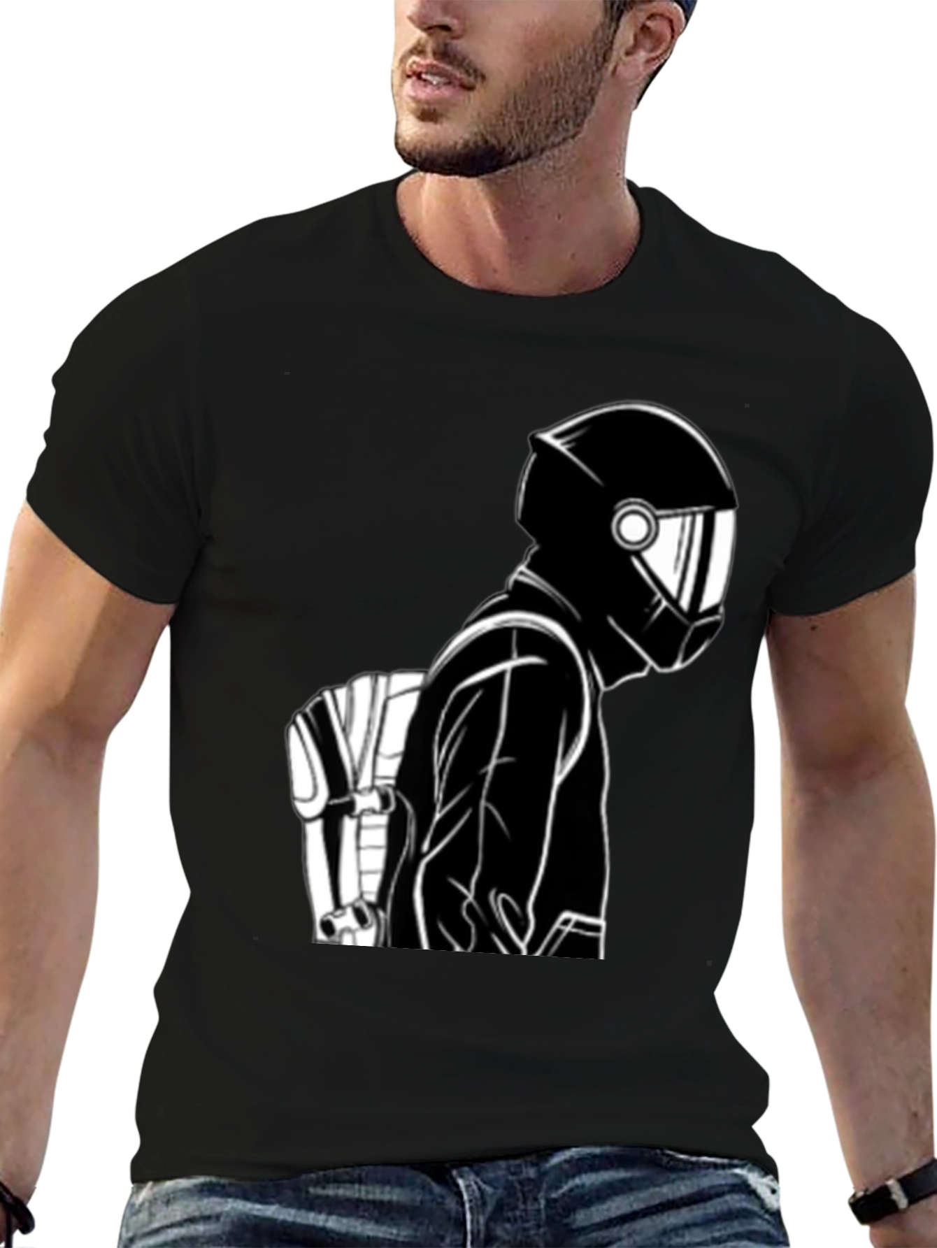 Cool Motorcyclist Graphic Tee