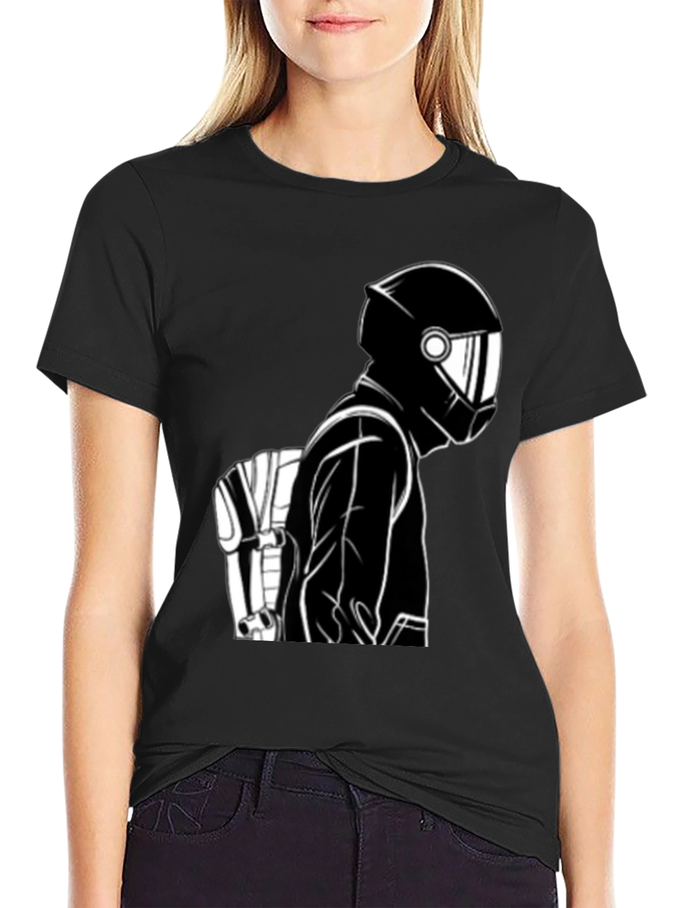 Cool Motorcyclist Graphic Tee