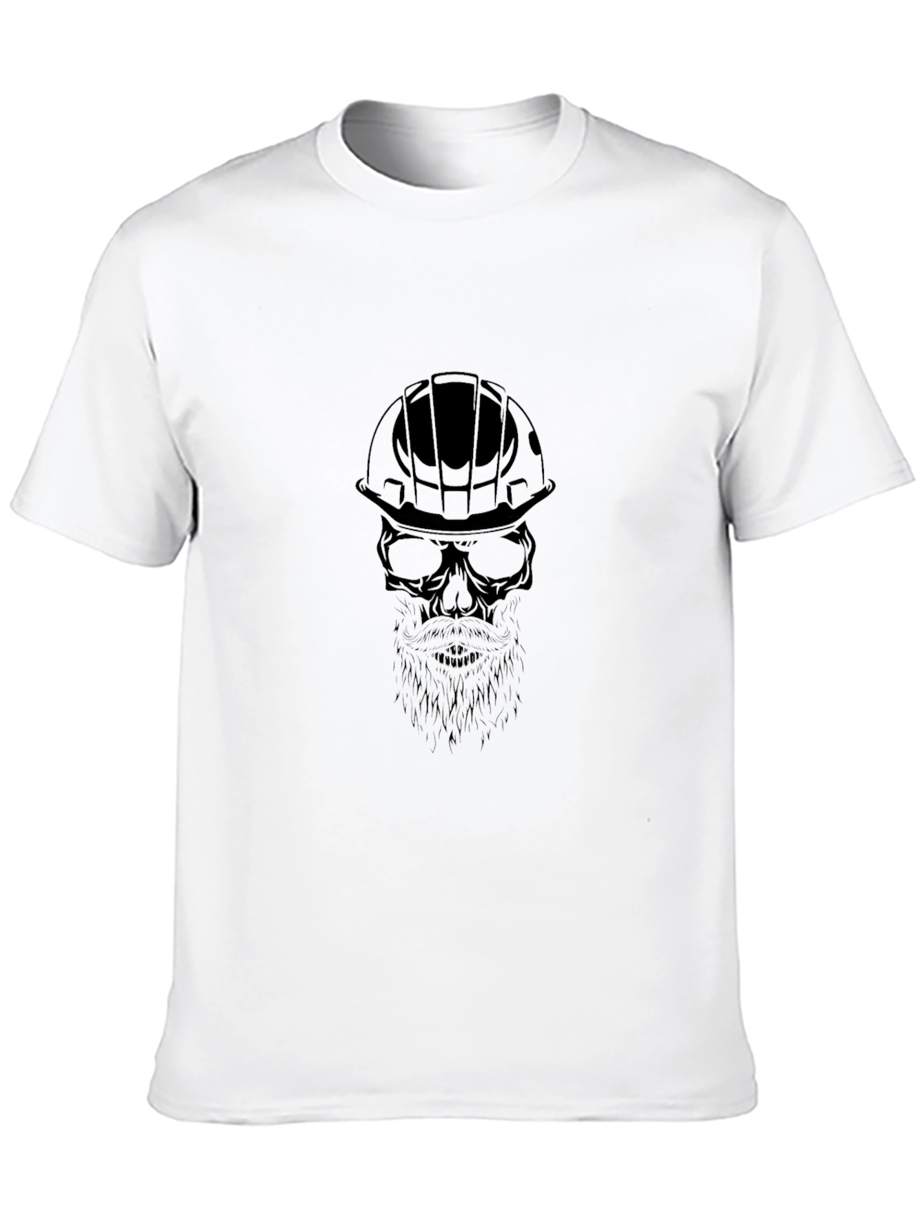 Construction Skull Graphic Tee - Black