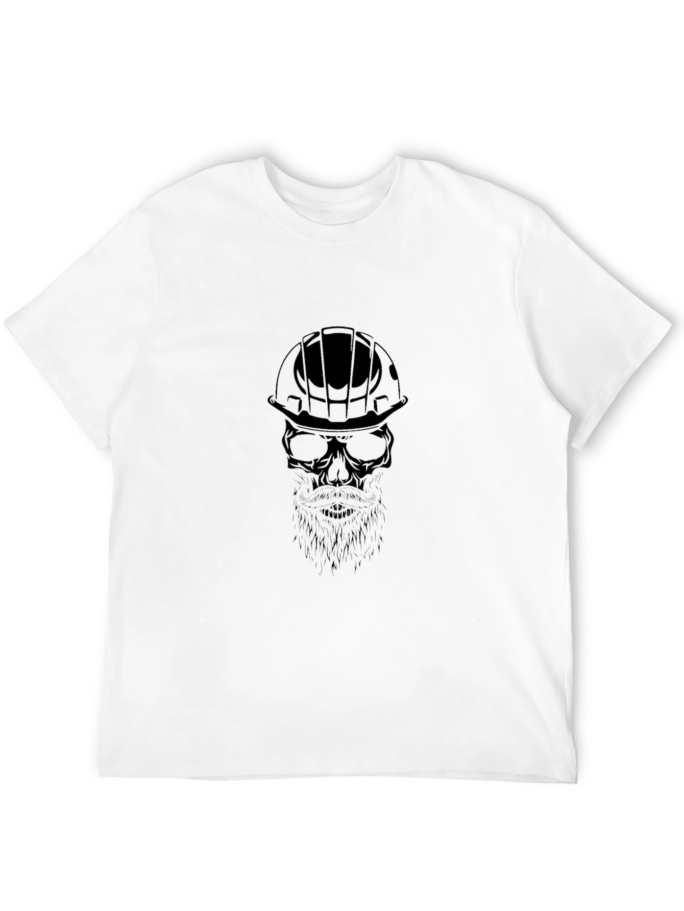 Construction Skull Graphic Tee - Black