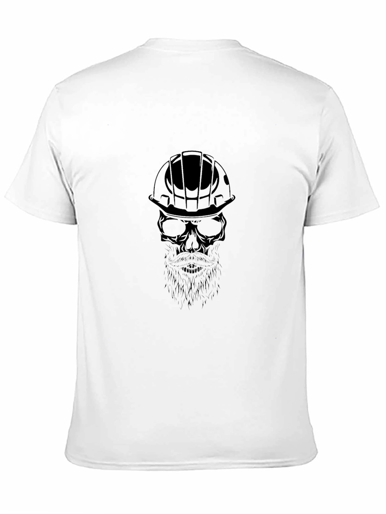 Construction Skull Graphic Tee - Black