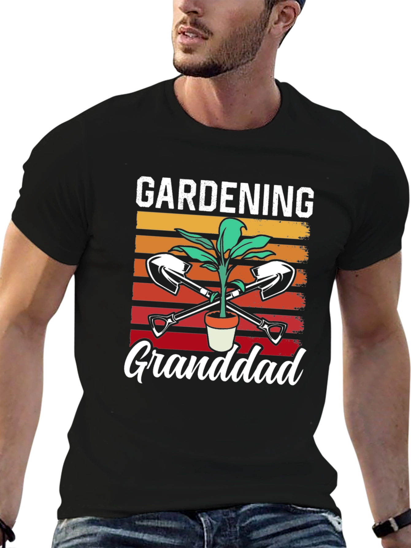Gardening Granddad T-Shirt - Black