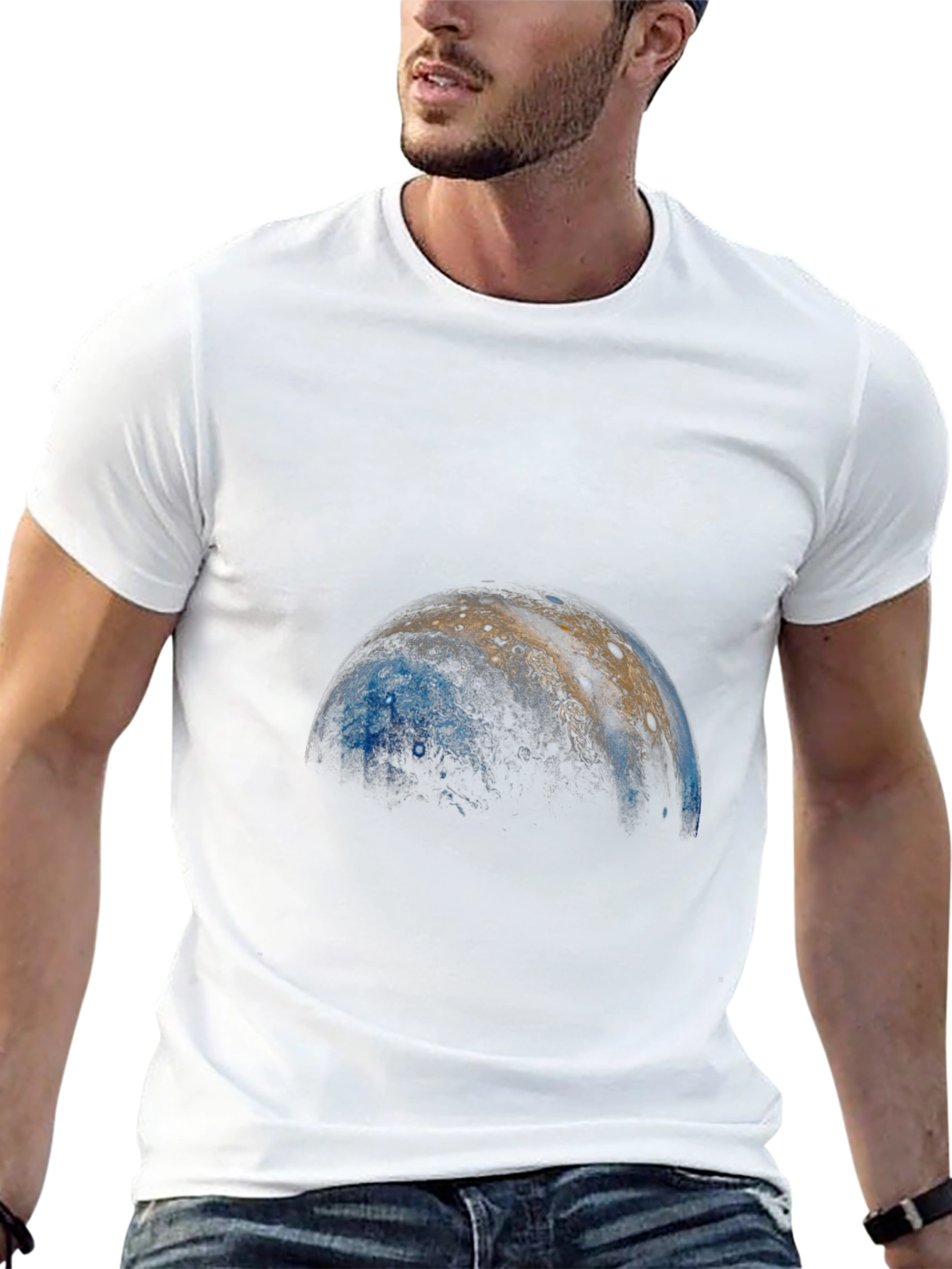 Jupiter Print Black T-Shirt