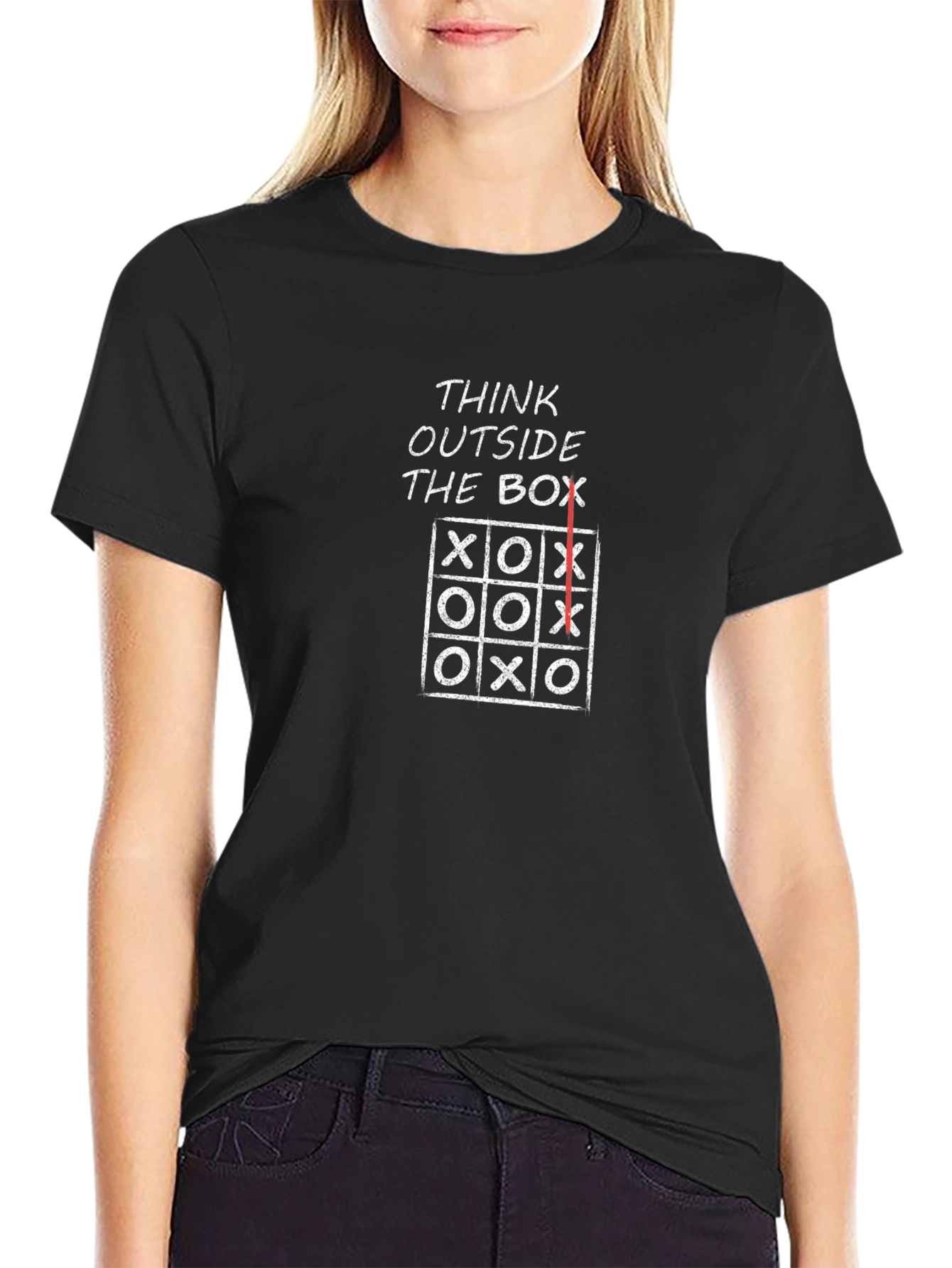 Think Outside the Box Black T-Shirt