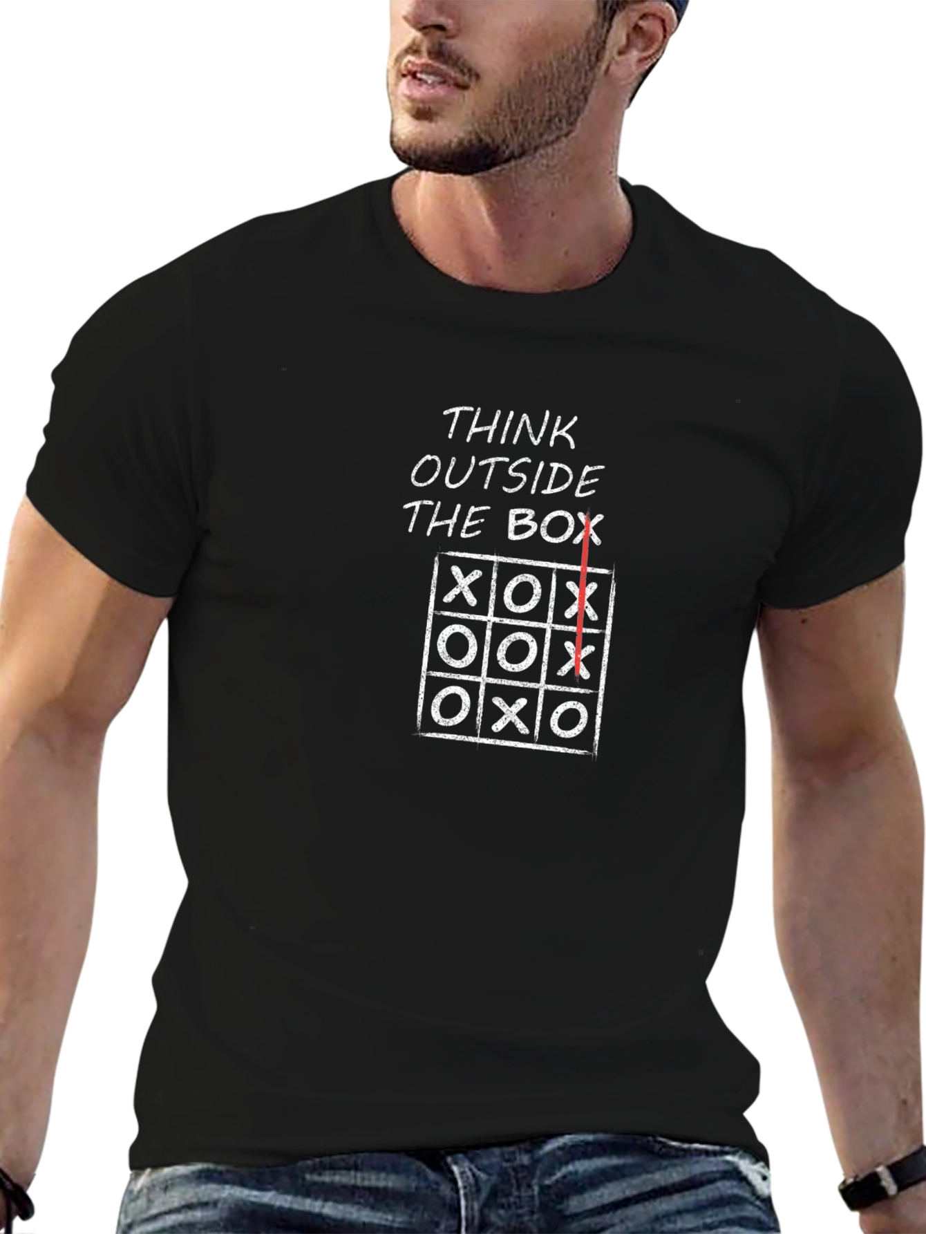 Think Outside the Box Black T-Shirt