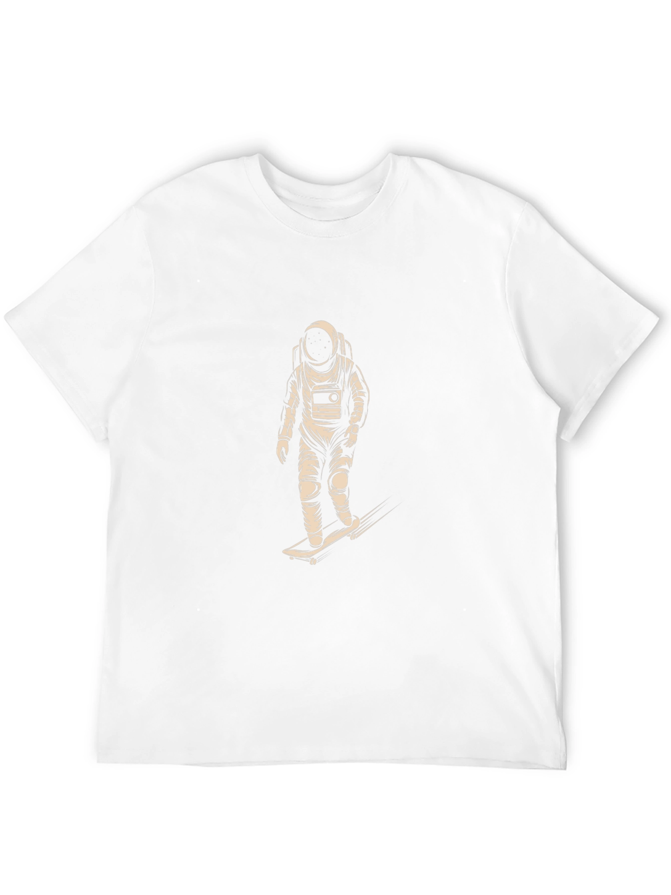 Astronaut Skateboarder Graphic Tee - Black