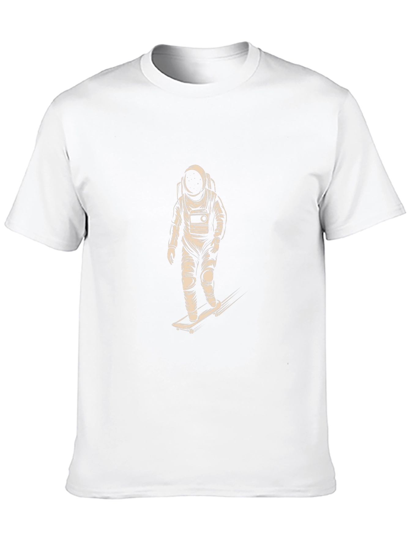 Astronaut Skateboarder Graphic Tee - Black
