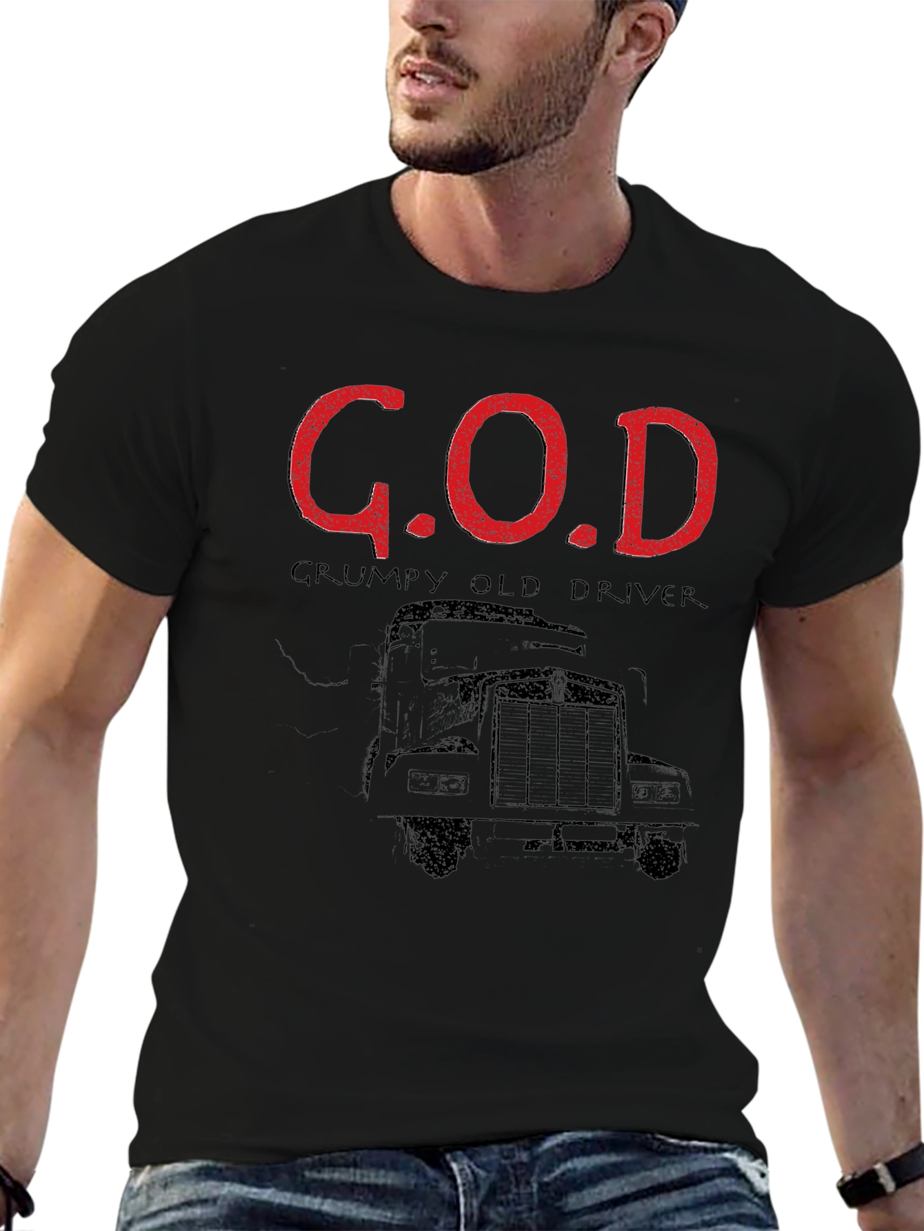 G.O.D. Grumpy Old Driver T-Shirt - Black