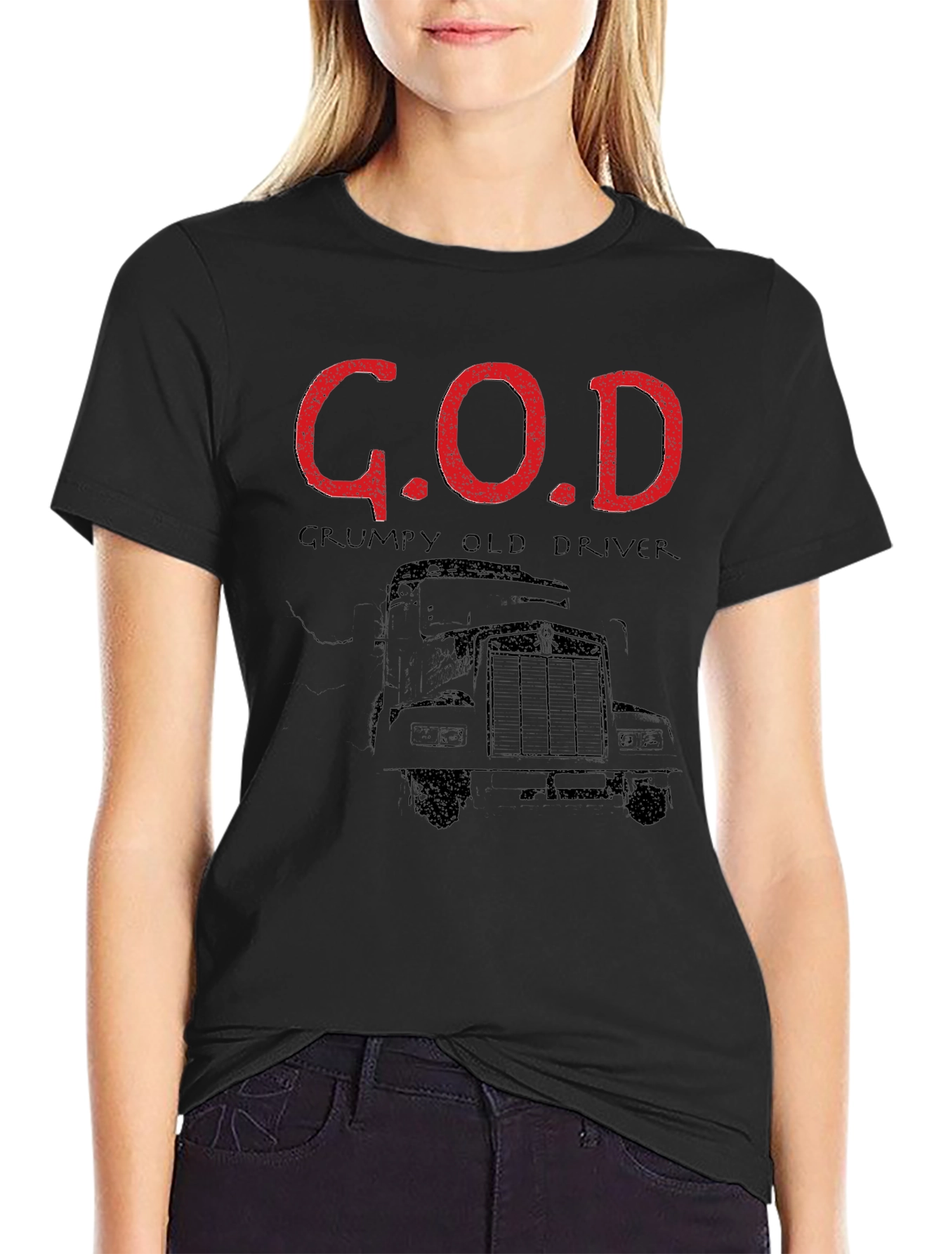 G.O.D. Grumpy Old Driver T-Shirt - Black