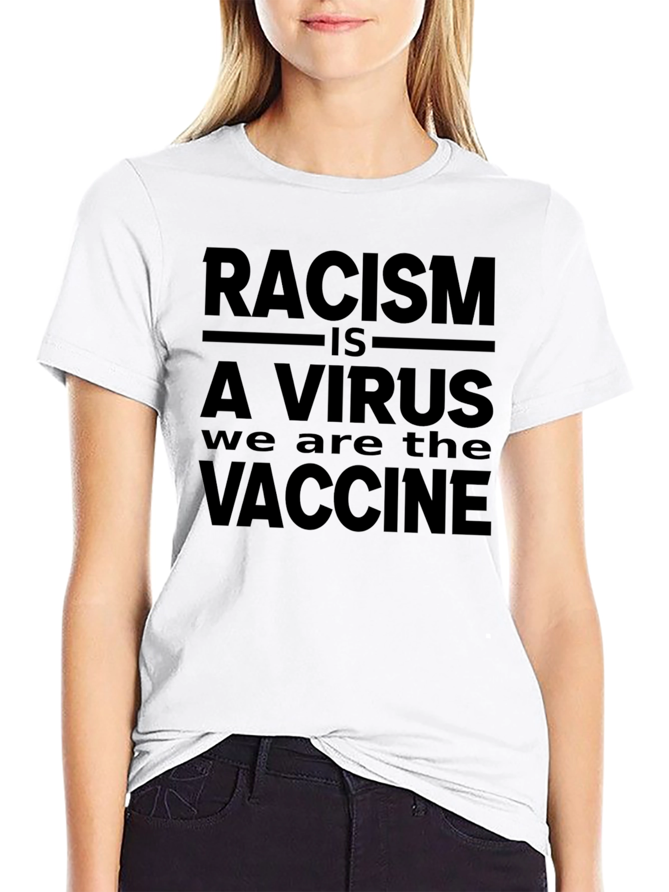 Racism Is A Virus T-Shirt Anti-Racism Vaccine Tee
