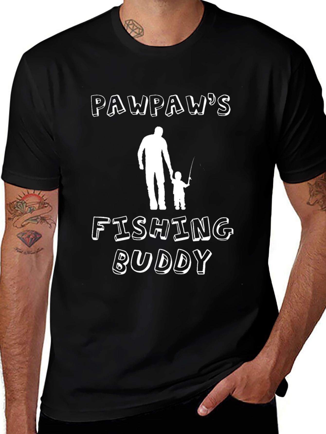 Pawpaws Fishing Buddy Graphic Tee