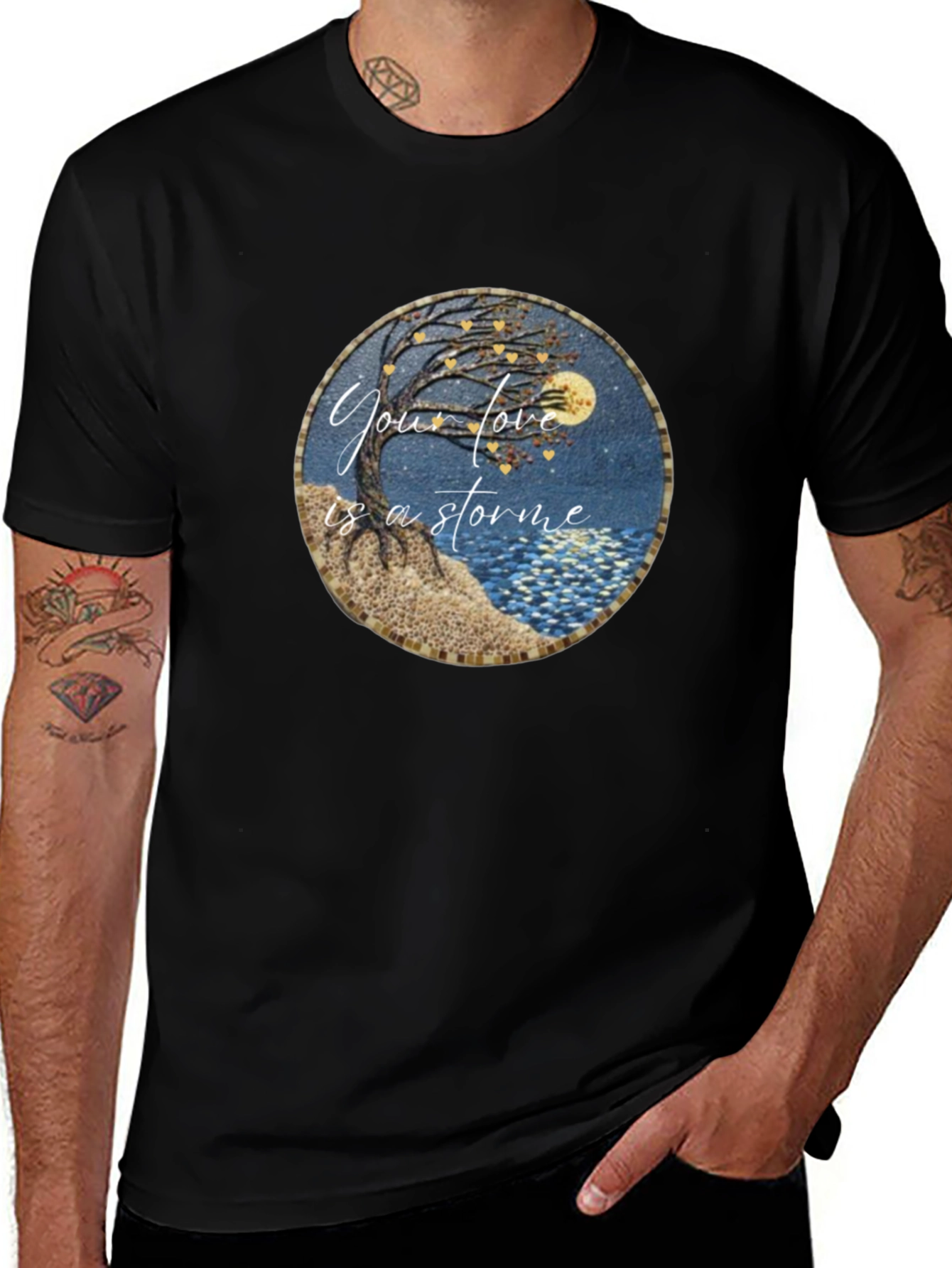 Storm of Love Graphic Tee - Unique Design