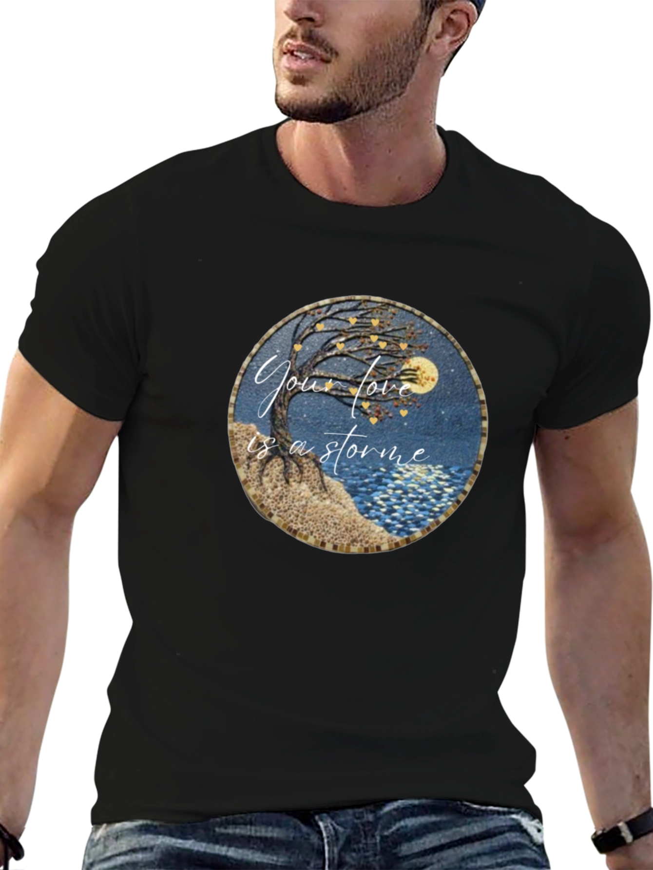 Storm of Love Graphic Tee - Unique Design
