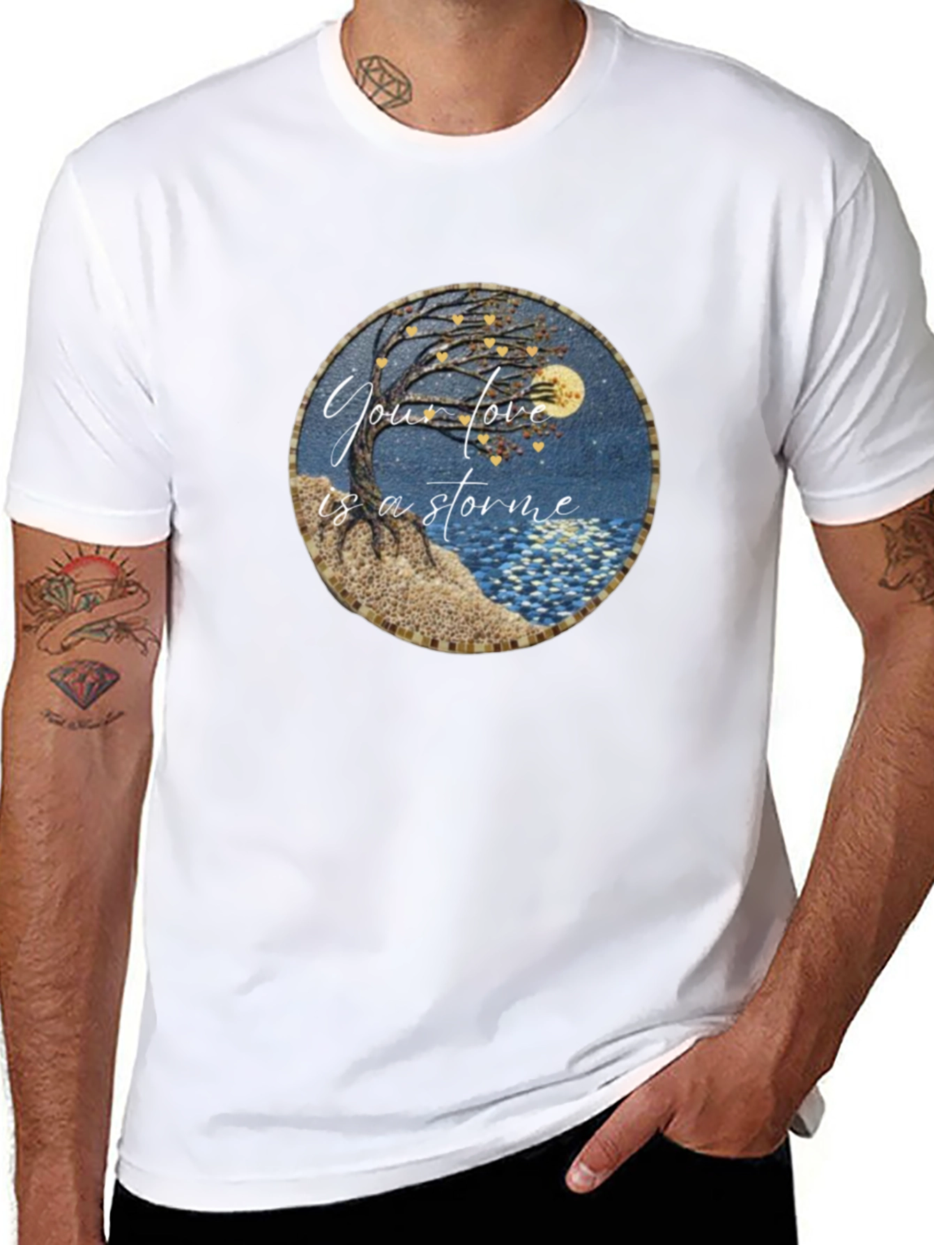 Storm of Love Graphic Tee - Unique Design