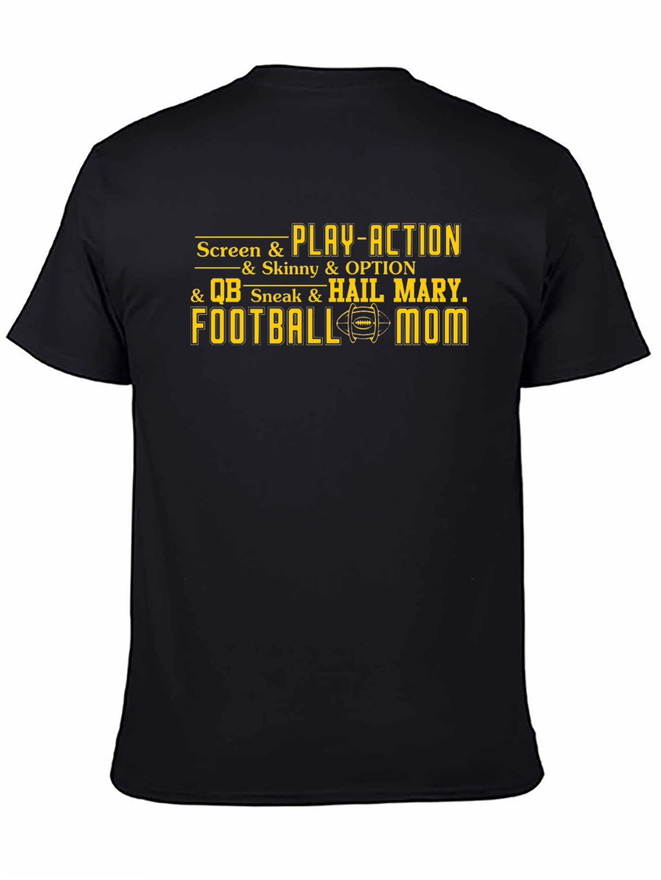 Football Mom T-Shirt - Screen & Play-Action Graphic Tee