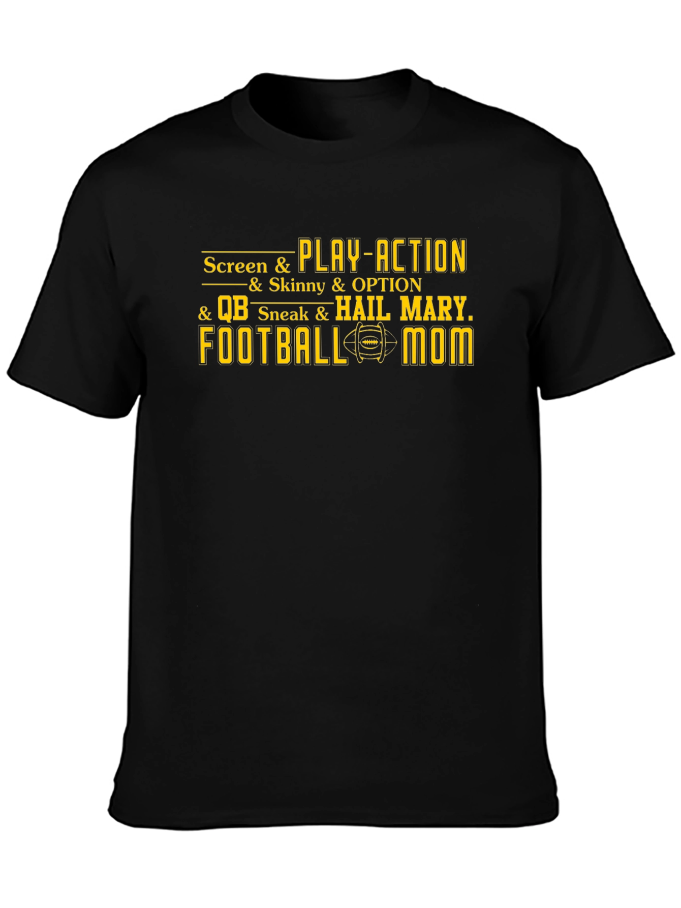 Football Mom T-Shirt - Screen & Play-Action Graphic Tee