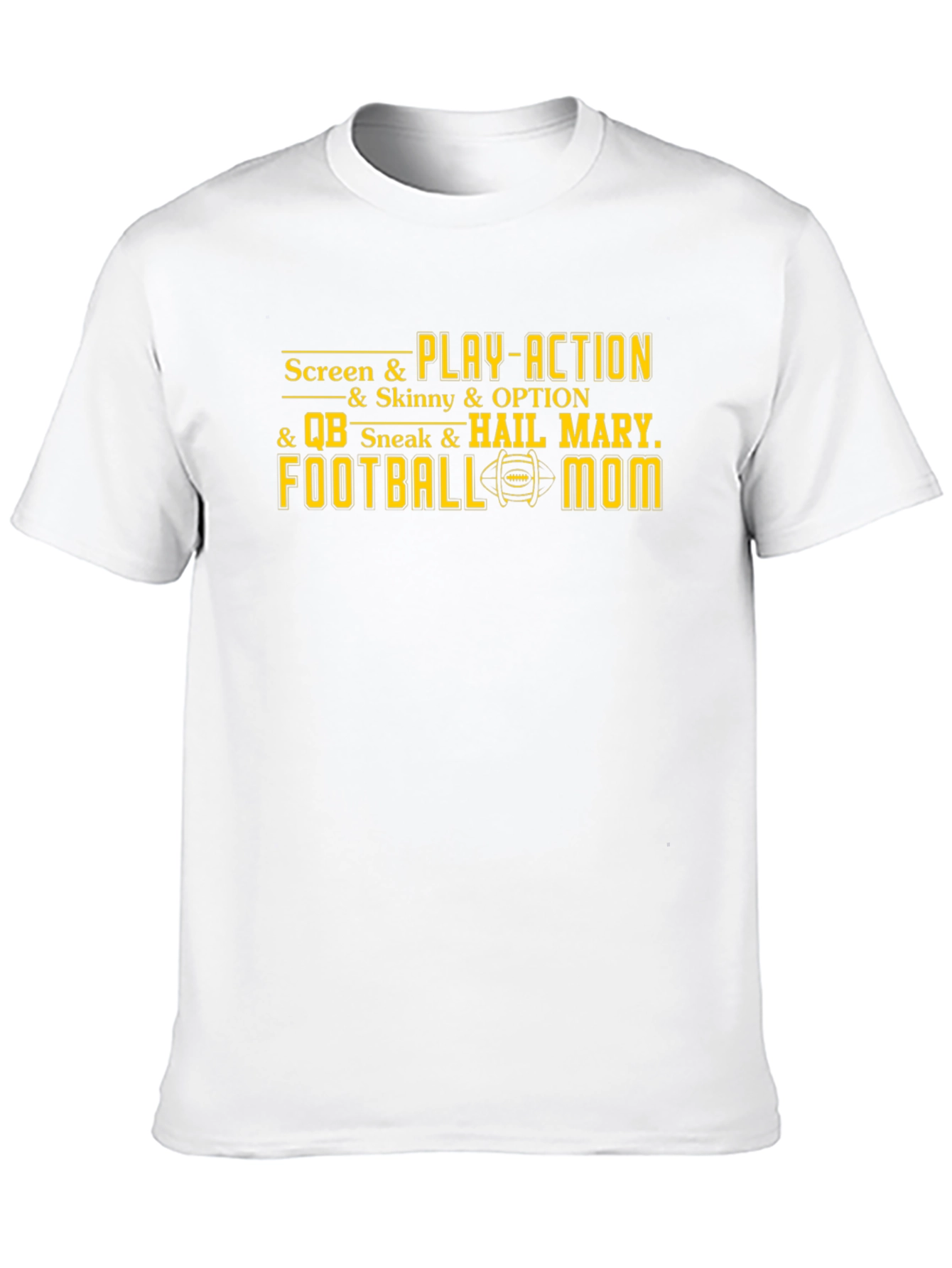 Football Mom T-Shirt - Screen & Play-Action Graphic Tee