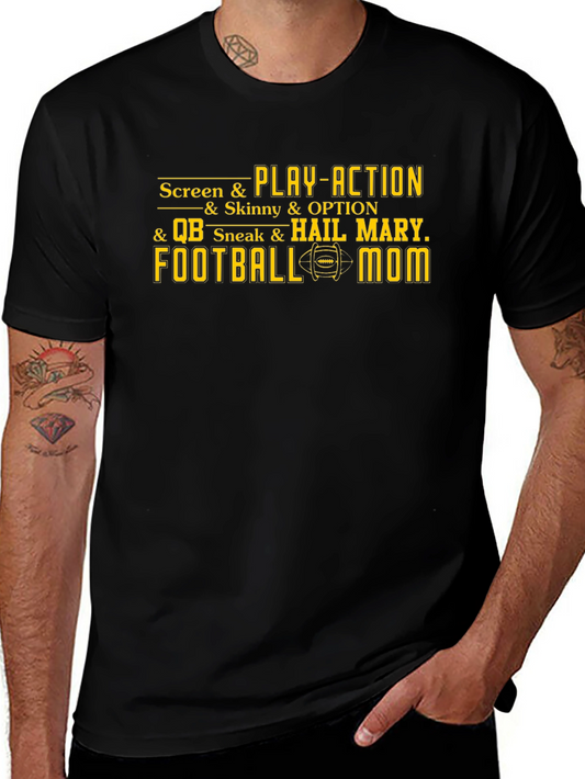 Football Mom T-Shirt - Screen & Play-Action Graphic Tee