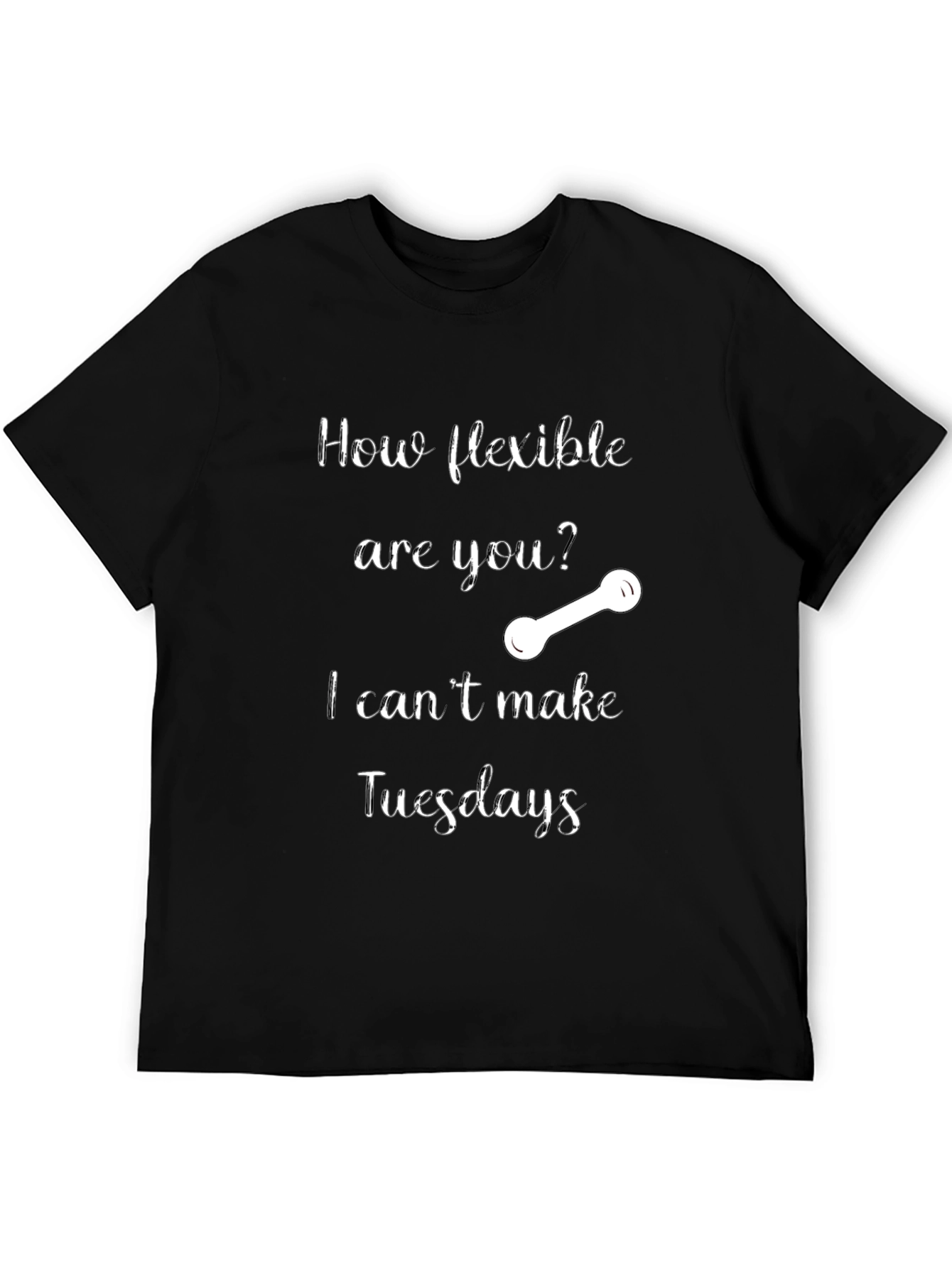 Flexible Tuesdays Graphic T-Shirt - Black