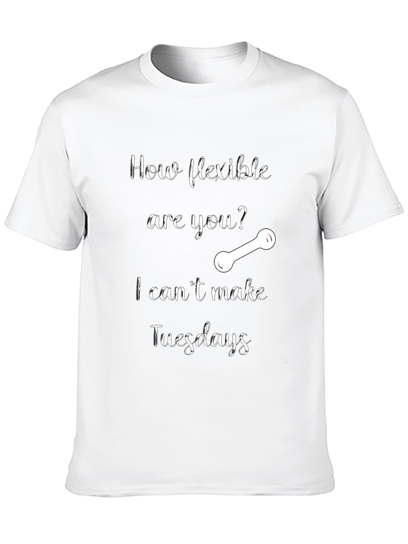 Flexible Tuesdays Graphic T-Shirt - Black