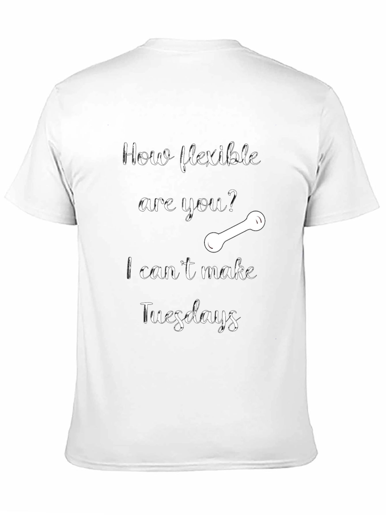 Flexible Tuesdays Graphic T-Shirt - Black