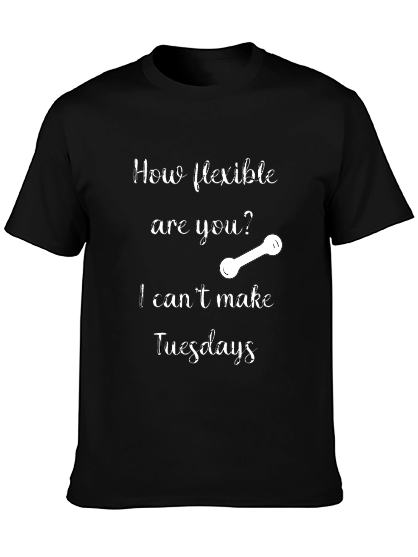 Flexible Tuesdays Graphic T-Shirt - Black