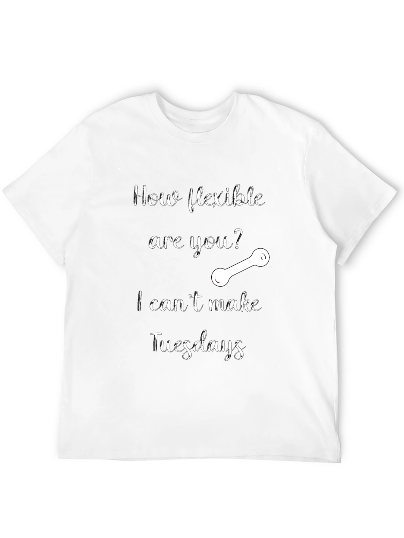 Flexible Tuesdays Graphic T-Shirt - Black