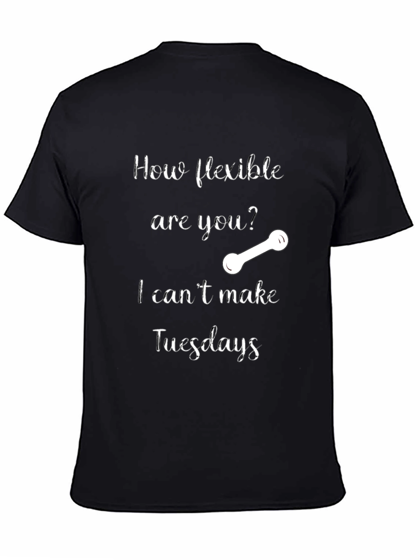 Flexible Tuesdays Graphic T-Shirt - Black