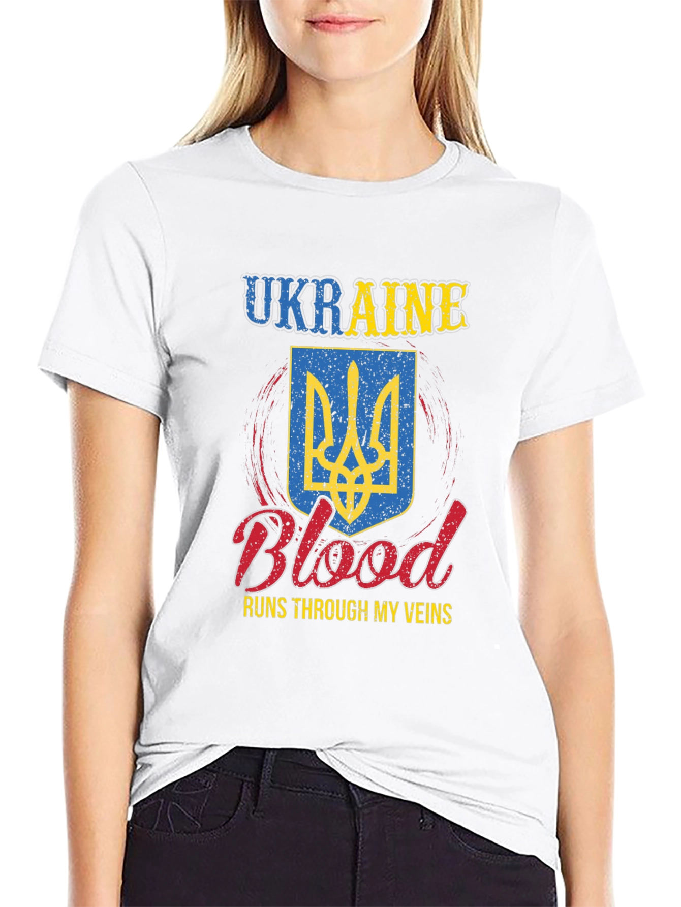 Ukraine Blood Runs Through My Veins T-Shirt