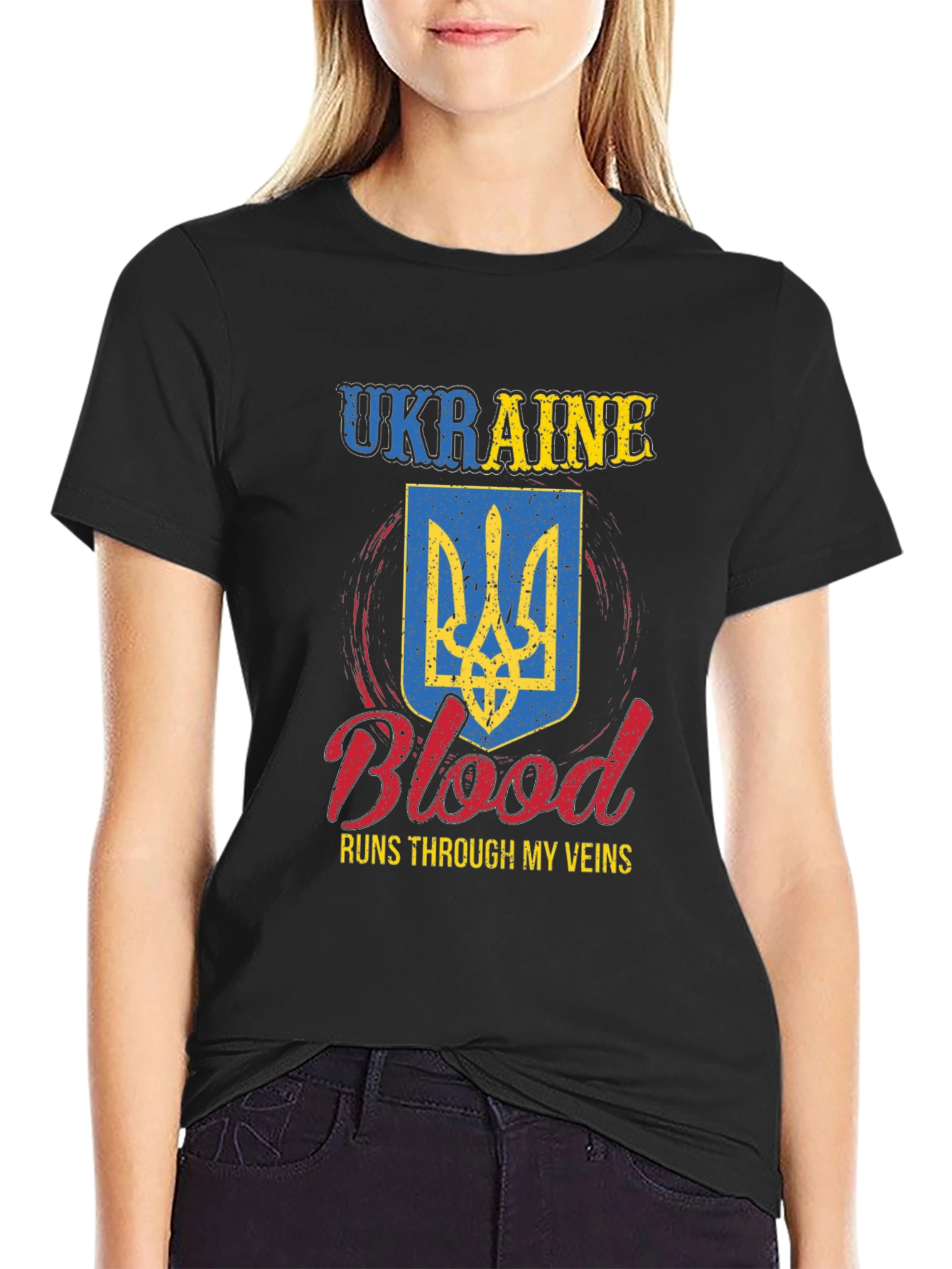 Ukraine Blood Runs Through My Veins T-Shirt