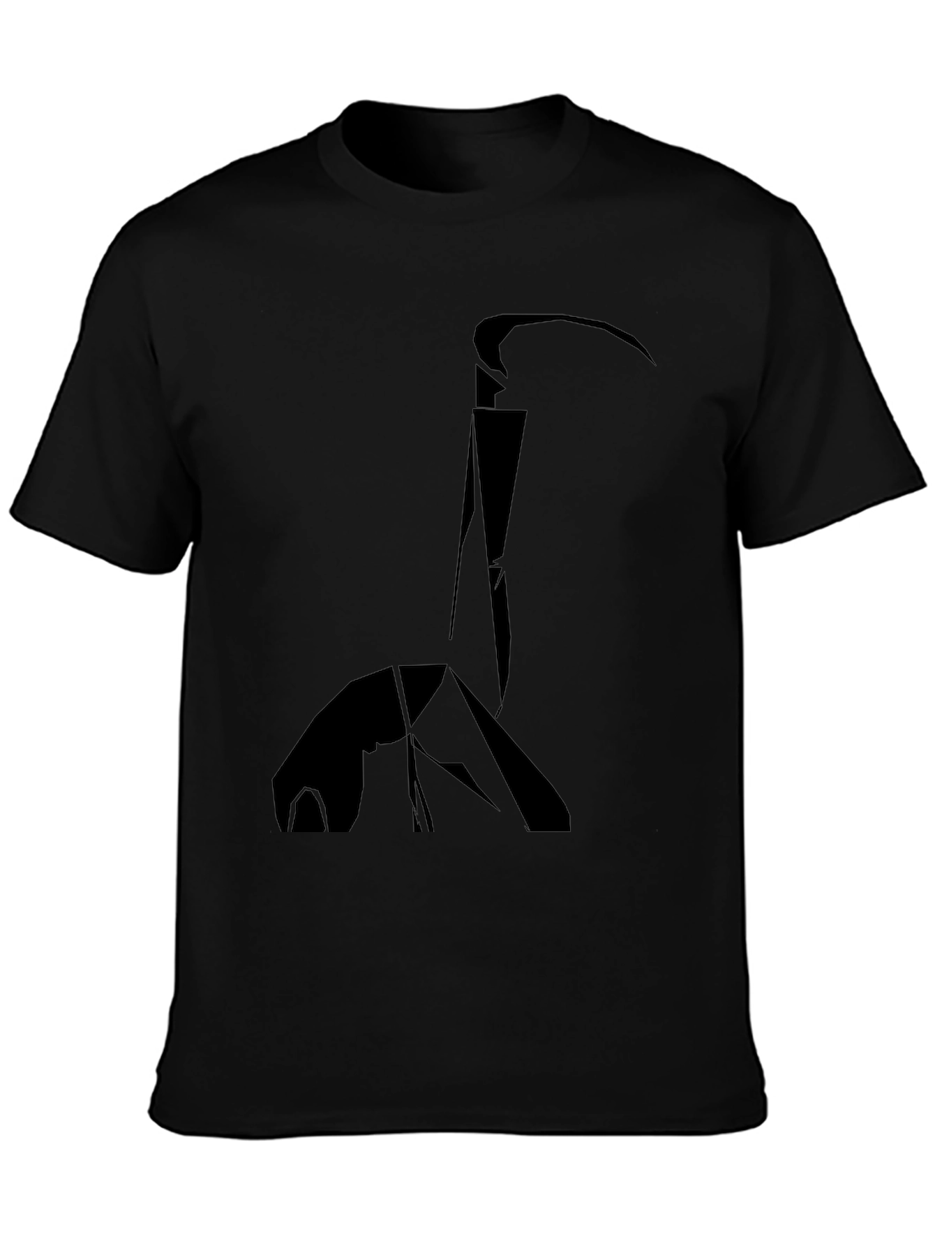 Abstract Grim Reaper Black T-Shirt